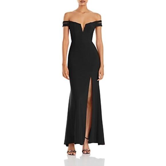 Aqua Off-the-Shoulder Gown - 100% Exclusive Size 0 12211